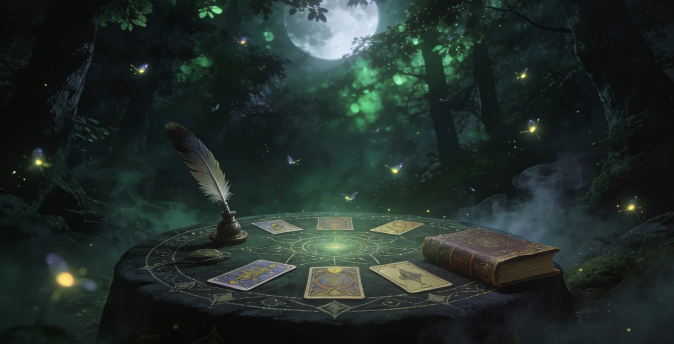 Tarot Card Reading Scene