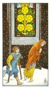 Nine of Pentacles Tarot Card